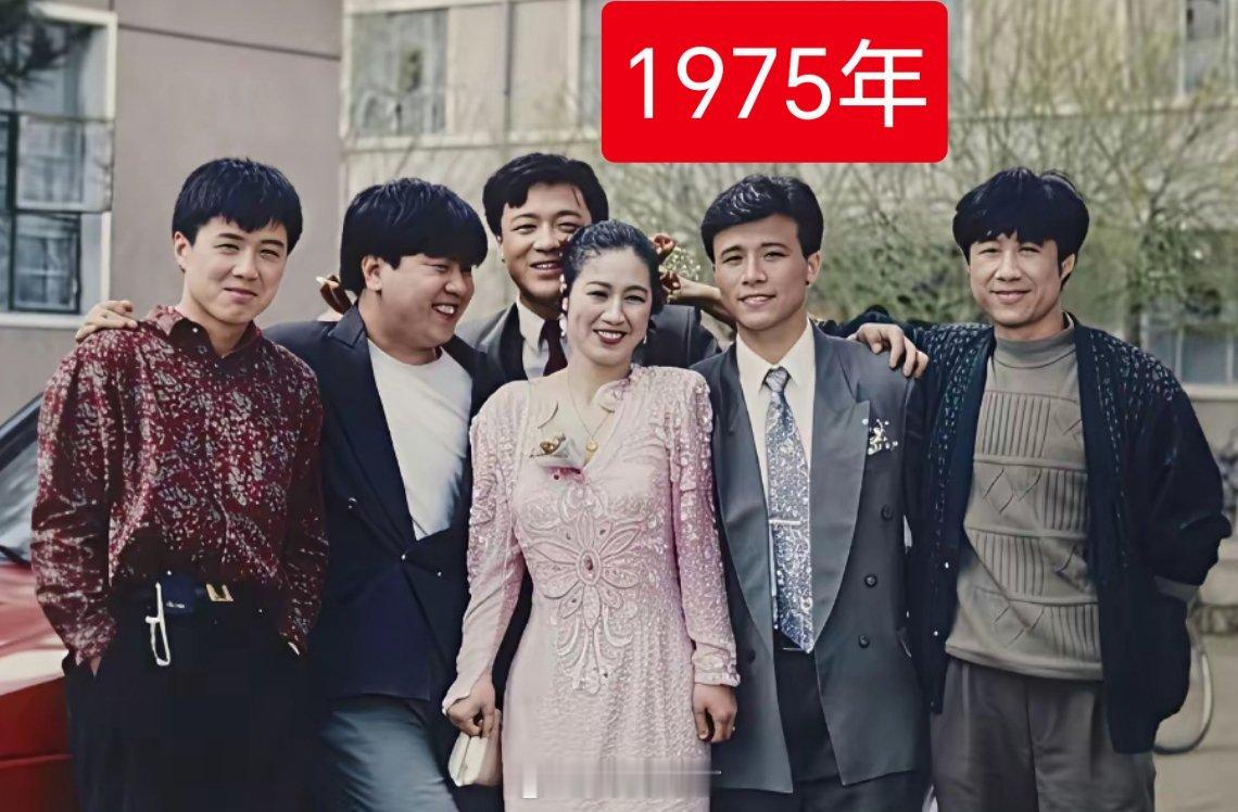 岁月居然没有在阿姨身上留下痕迹，几个帅哥都变成肥头大耳了，就她还是女明星模样。