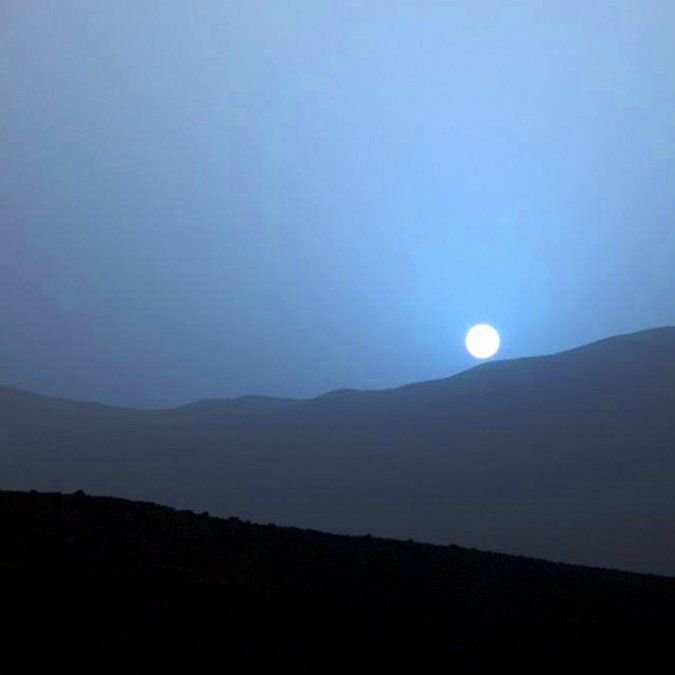 我们是有史以来第一批看到火星日落的人类