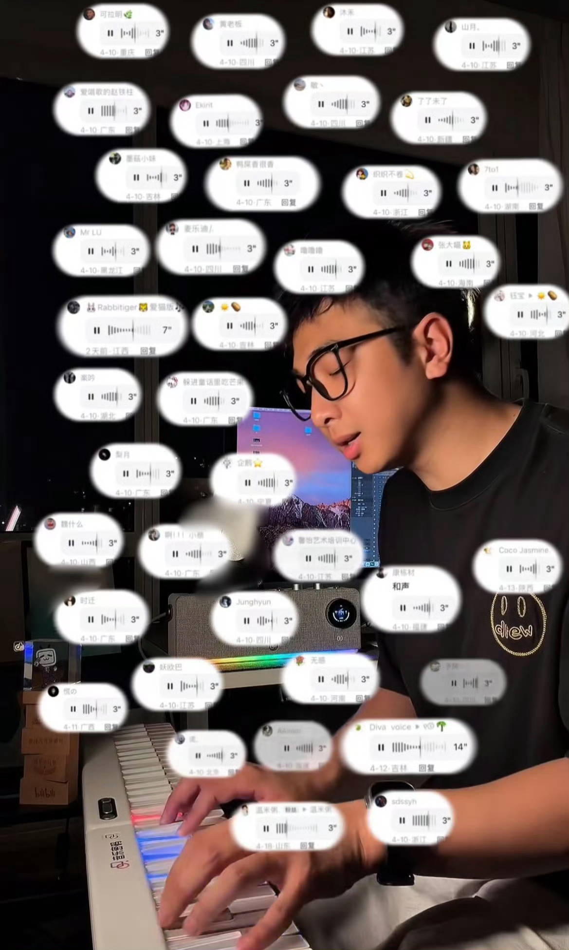 在评论区和两万人合唱王菲如愿我怀疑评论区都是专业的，怎么每一条都唱的这么好70周