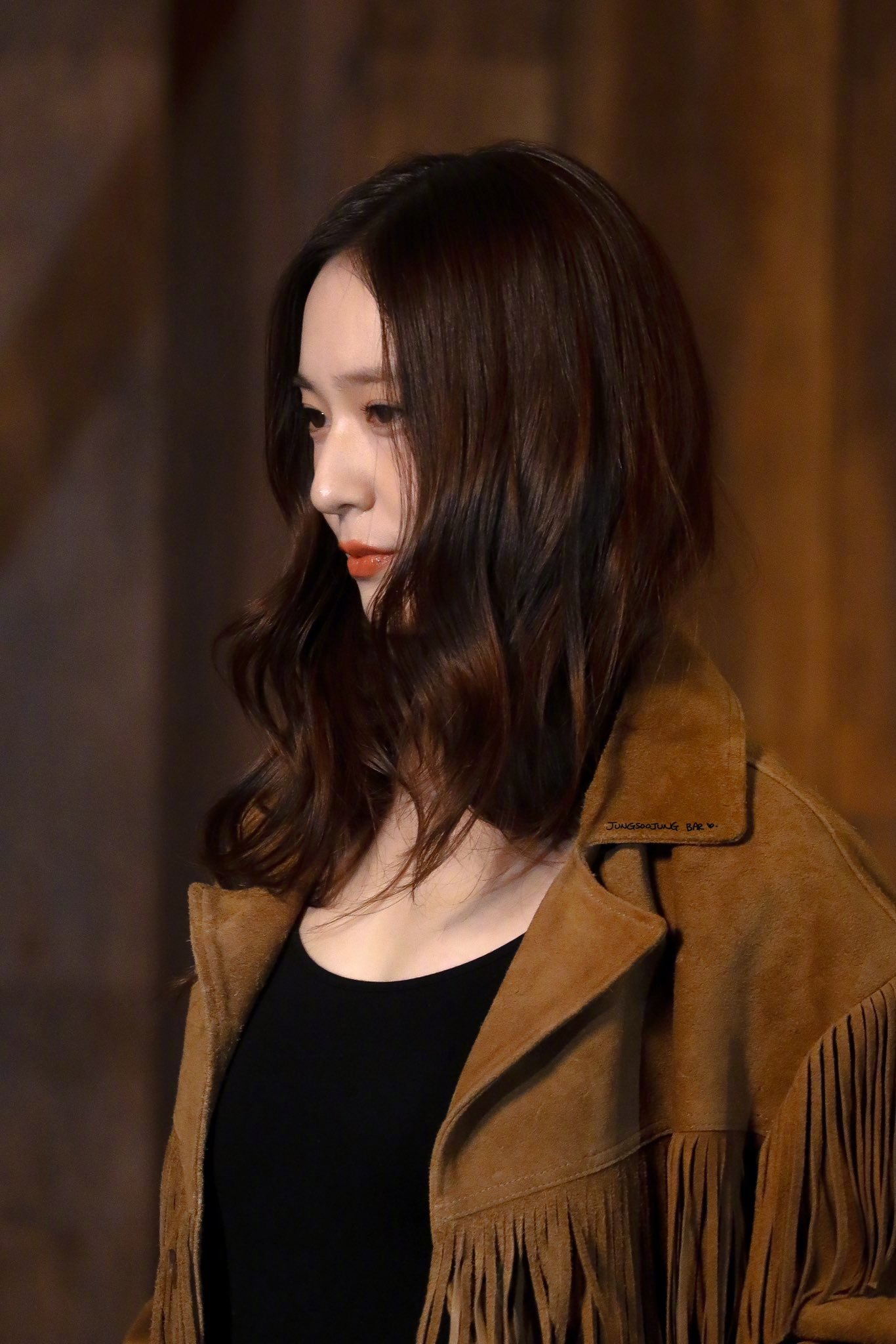 最近出席拉夫·劳伦活动的郑秀晶​​​