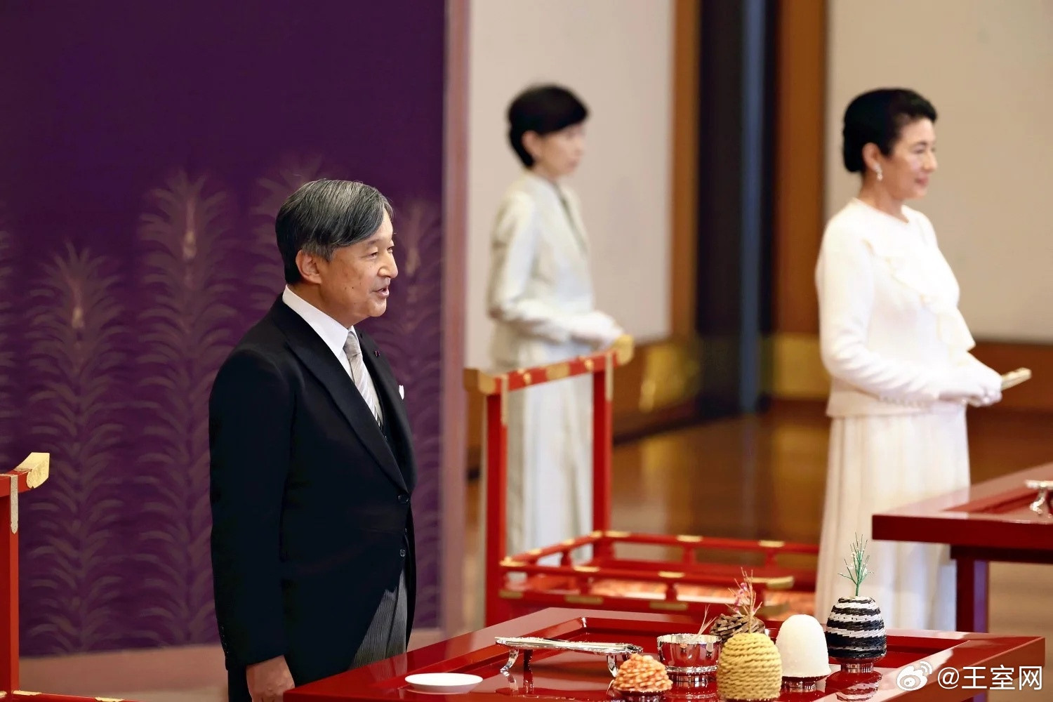 日本皇室9月6日，德仁天皇和雅子皇后在皇宫举行的Choken-no-Gi(觐见