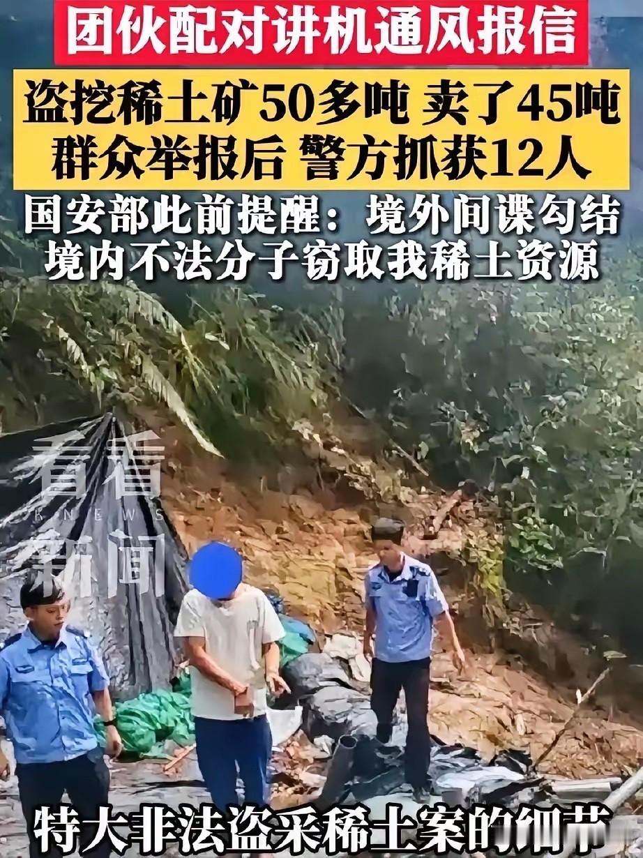 50吨稀土，就这么被他们挖走了​湖南汝城，湘粤交界的大山里头。一伙人从2024