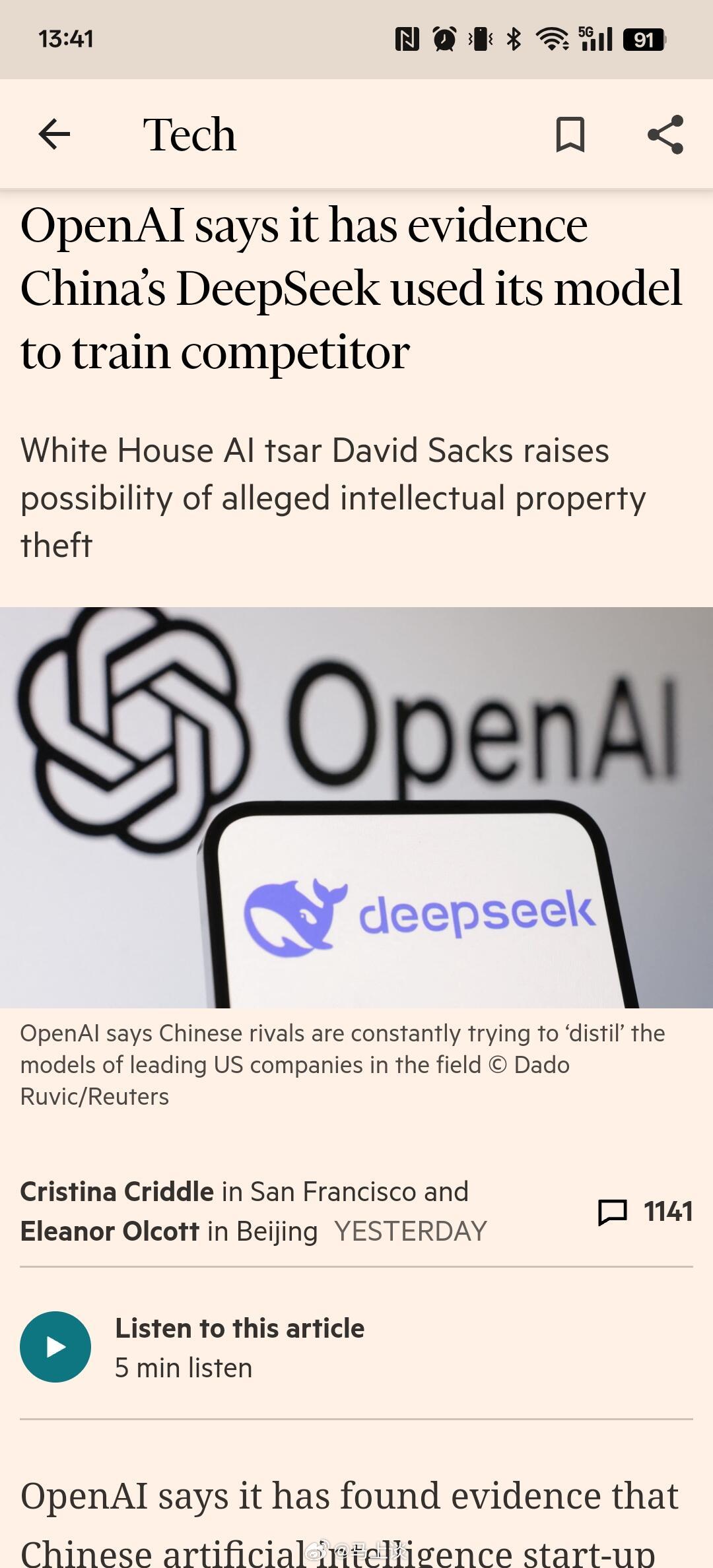 OpenAI指责DeepSeek的新闻下反被嘲讽嘲笑上千条：人工智能评论家Ed