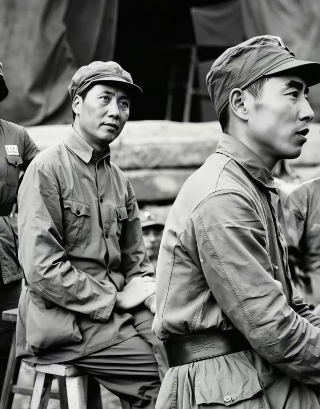 你能猜出教员右边这位浓眉青年是谁，算你厉害了！很明显，这是一张拍摄于上世纪三十年