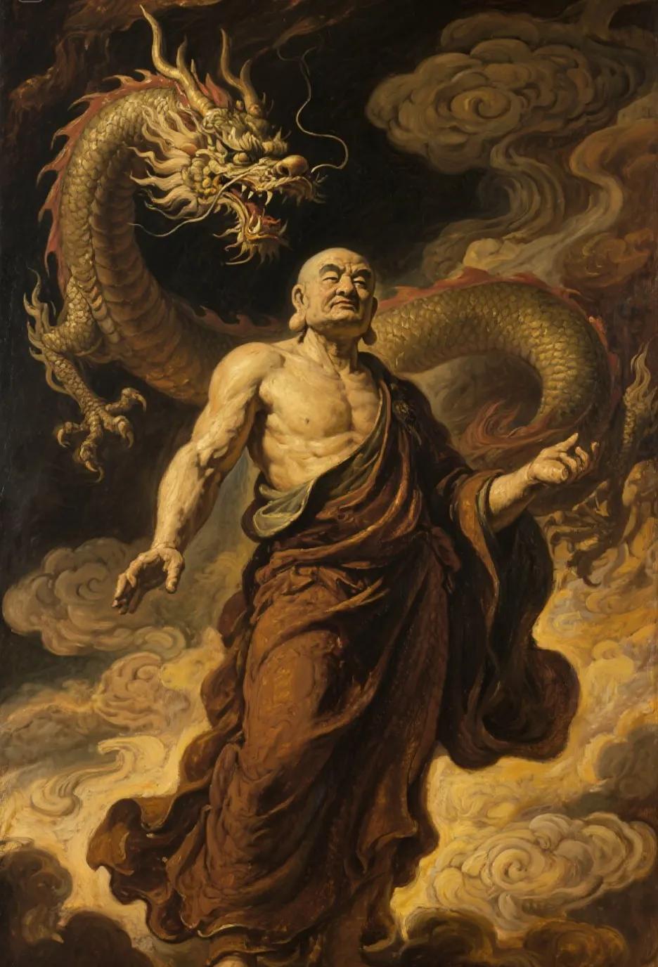 降龙罗汉是佛教十八罗汉之一，[祈祷][祈祷][祈祷]