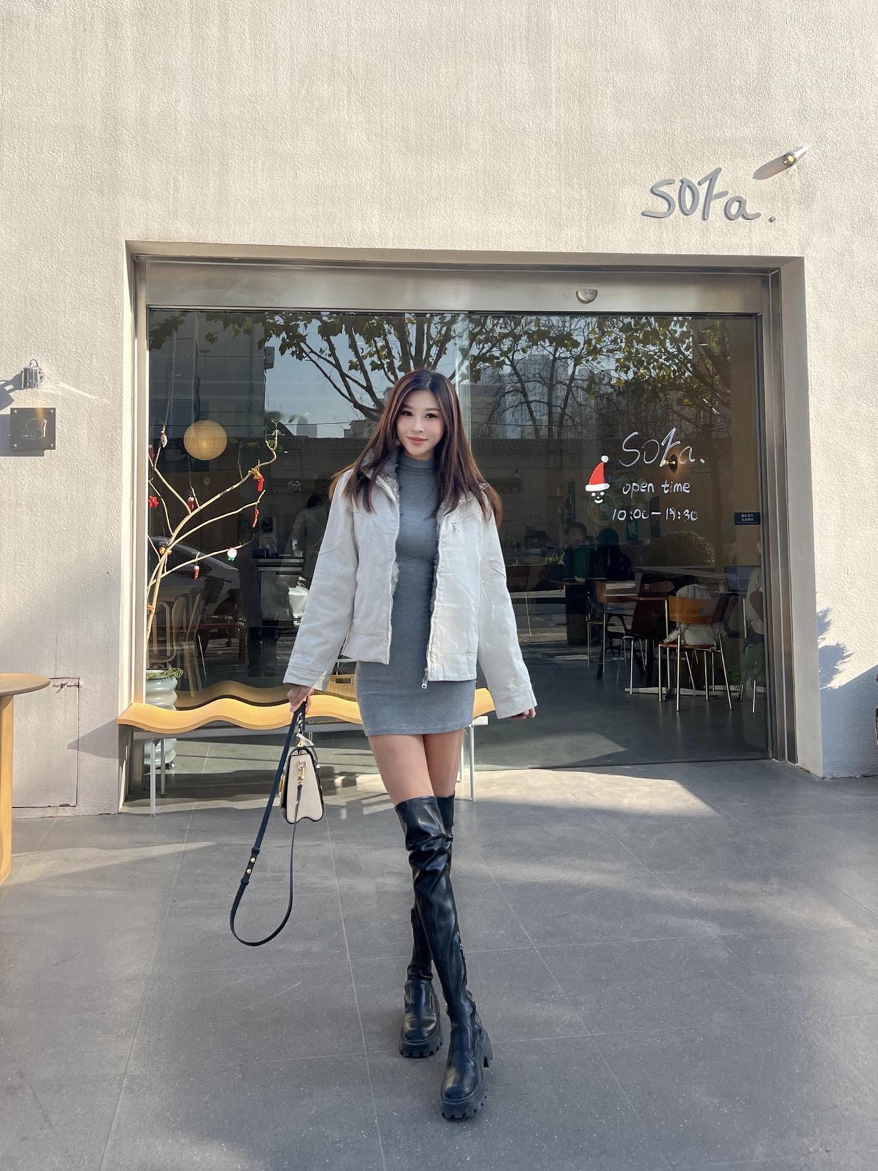 男朋友的座山雕外套被我穿出了小韩味pl📓g₊⁺·͜·|||今年的秋冬是座山雕夹