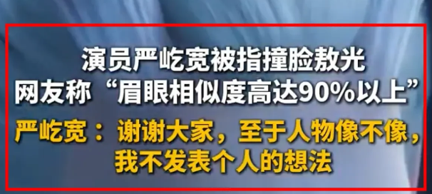 严宽这让人捉摸不透的“低情商”操作！最近，有影迷说他撞脸《哪吒2》里的敖光