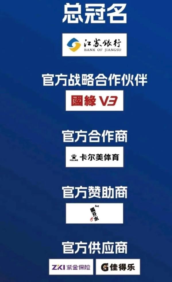 不得了，苏超赞助商已飙升到20个，而苏超最开始的赞助商仅有6家（图一），真佩服最