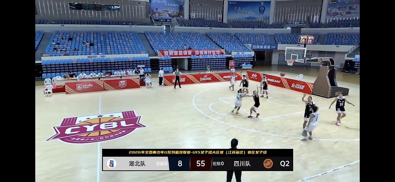 四川小女篮刚刚打出一波55:8的比分😂这是2026年全国U15篮球锦标赛上发