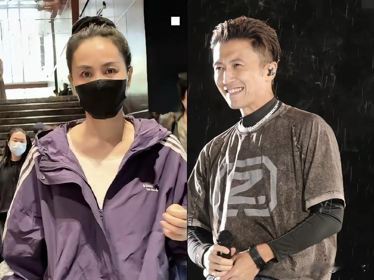 57岁王菲难掩老态，46岁谢霆锋逆生长，昔日金童玉女如今像“母子”？前几天有网