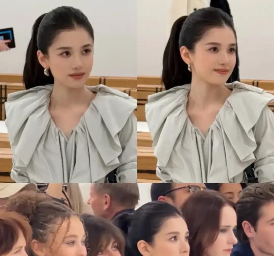 以前总觉得内娱女明星到了国外的生图镜头前容易原形毕露，直到看了张婧仪在伦敦时装周的这波状态，我算是彻