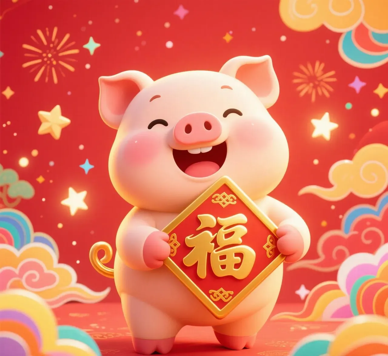 生肖猪🐷猪猪：你的运道正悠然赶来！这珍贵的赚钱时机别放过，一停顿就会错过。猪猪：速喊“运道快来”！