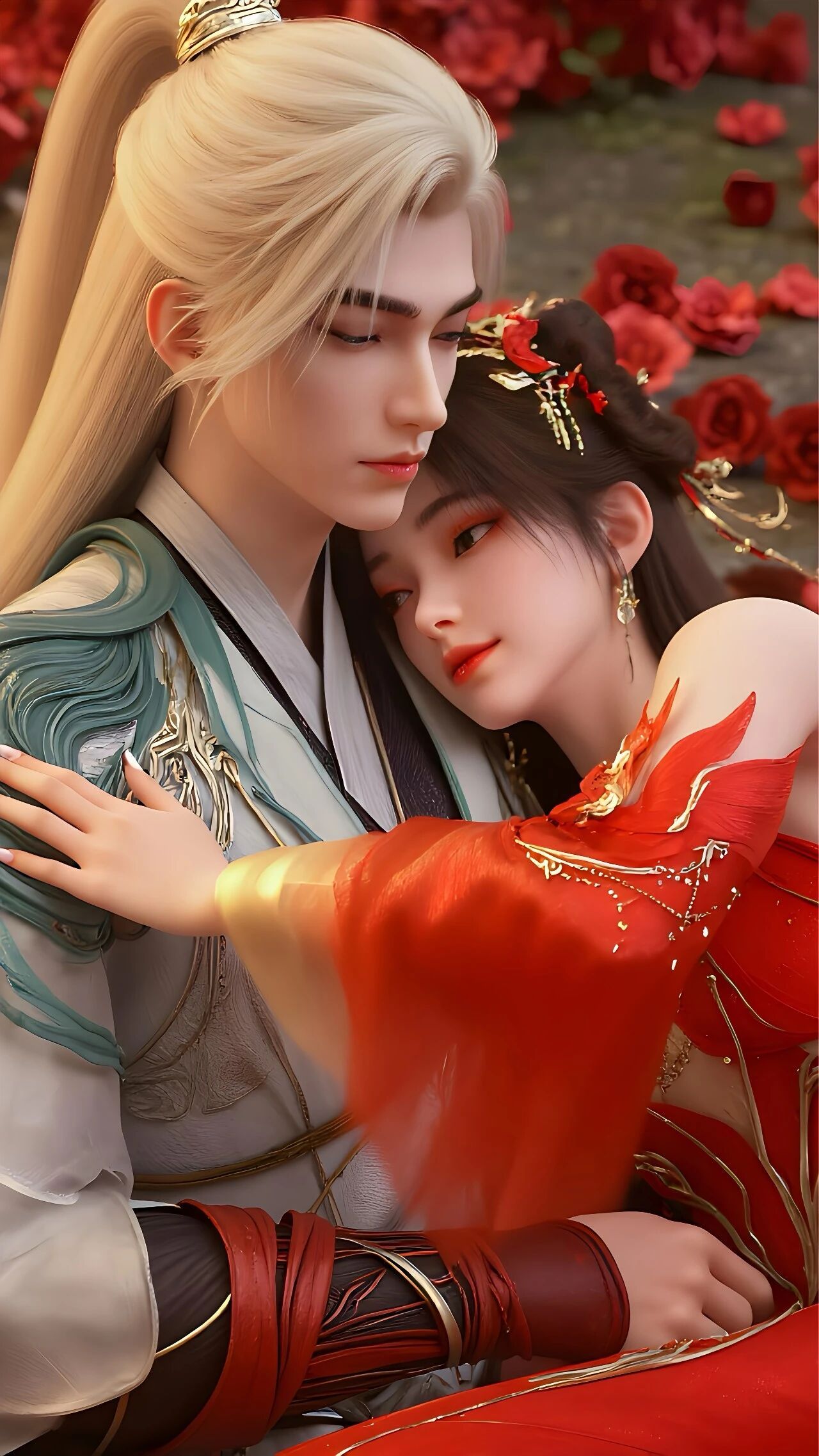 完美世界动画石昊♥火灵儿『精美壁纸』【本期主题：双宿双飞】