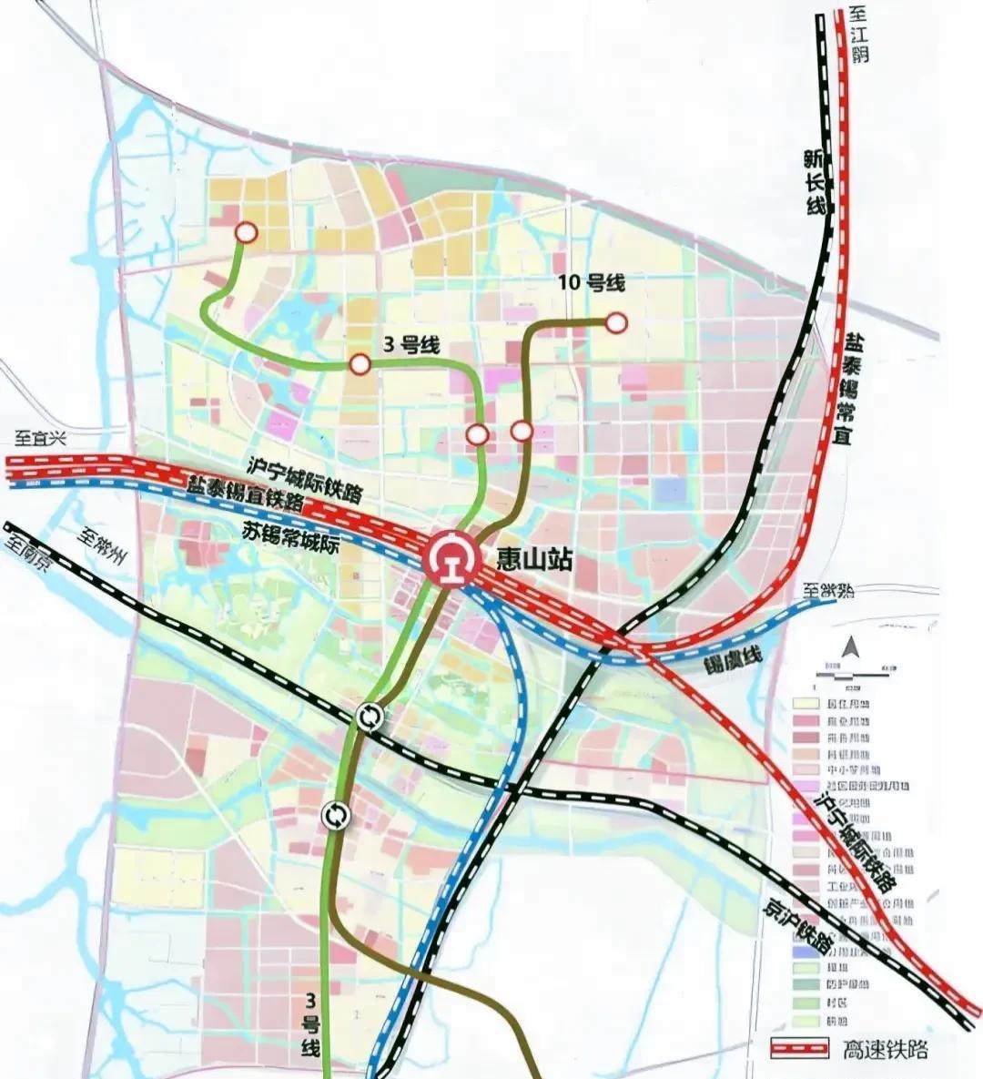 在盐泰锡宜铁路和地铁三号线、十号线以及未来苏锡常都市快线的加持