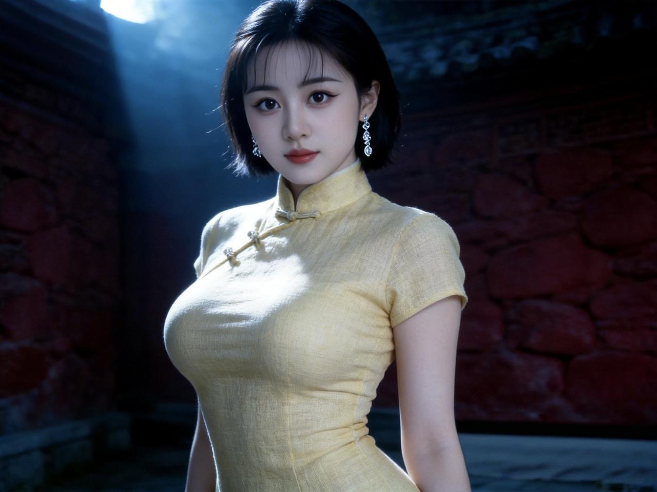 人像摄影你会喜欢什么类型的写真环境的幽暗，突然出现了不可方物的美，极限反差