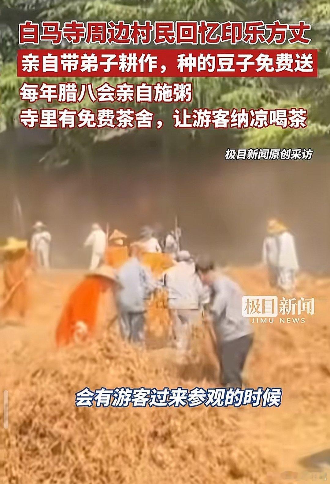 白马寺农禅并重，方丈自己也要干活​​​