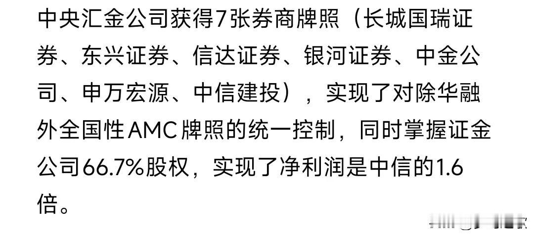 国家队出手，超级航母券商来了超级航母券商的出现可以对标国外券商，万一中概股的被