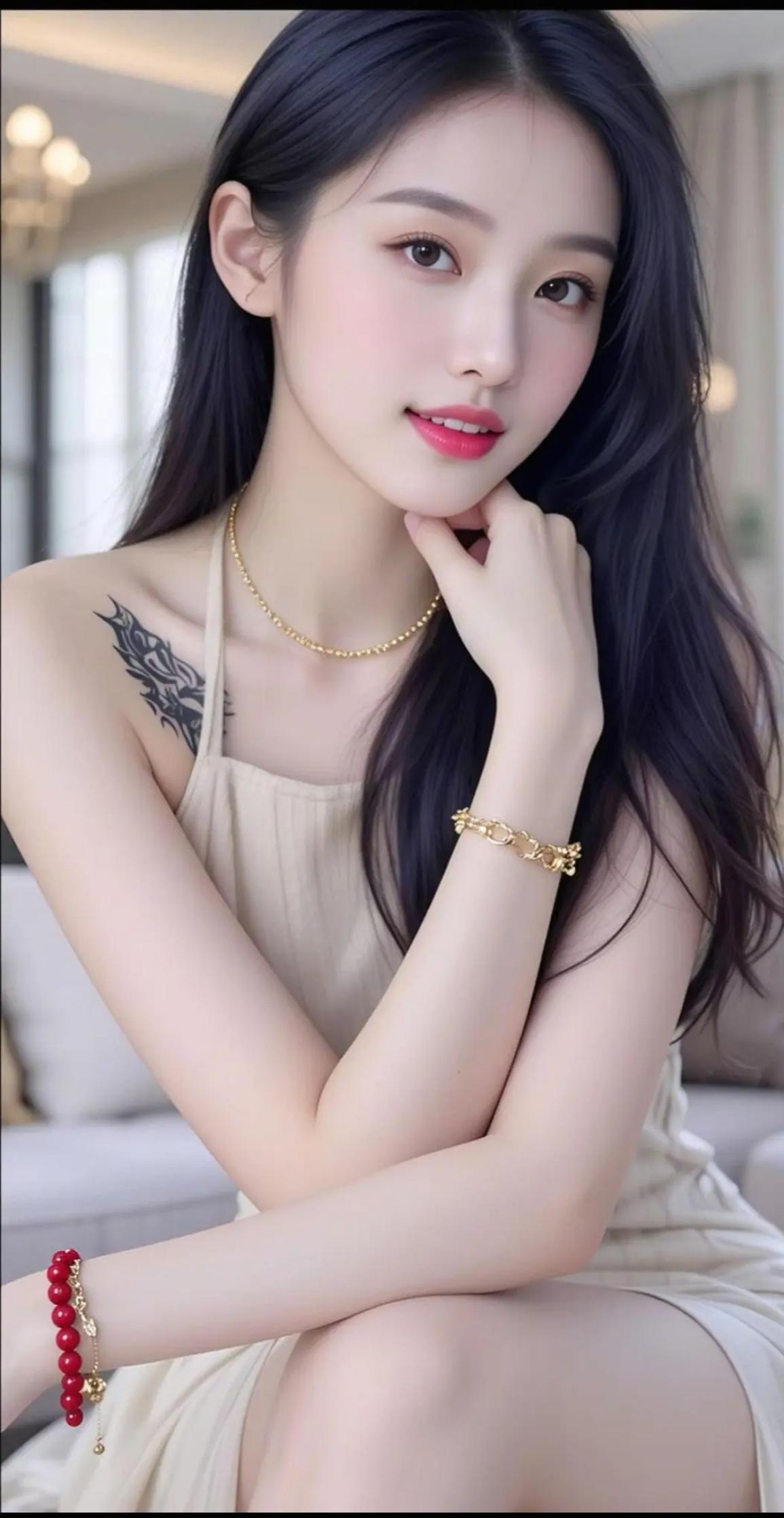 优雅气质少女，精致与时尚完美结合！💄👗✨