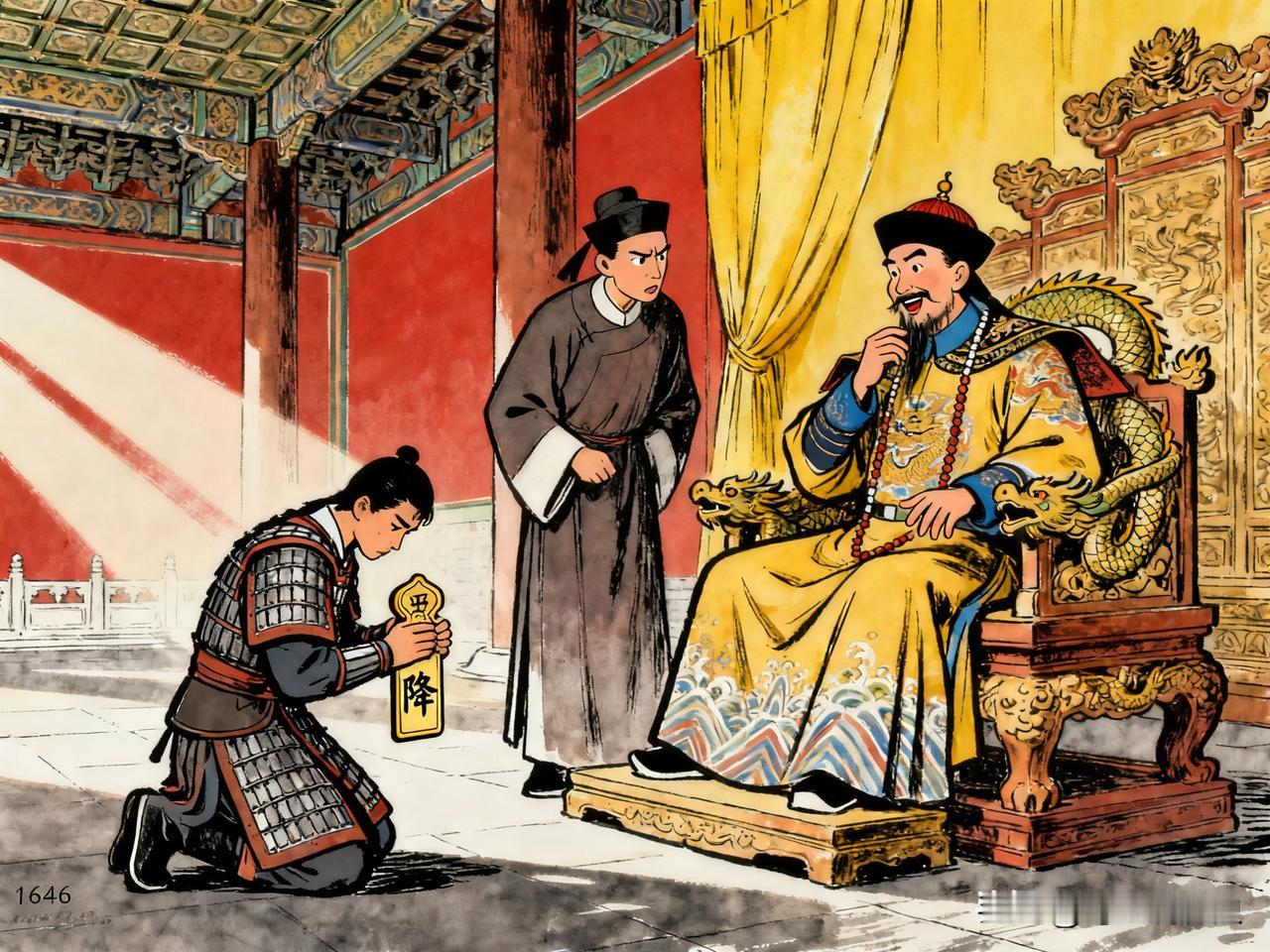 1646年，李自成的大将田见秀投降了多尔衮，多尔衮大喜，想提拔田见秀，没想到范文