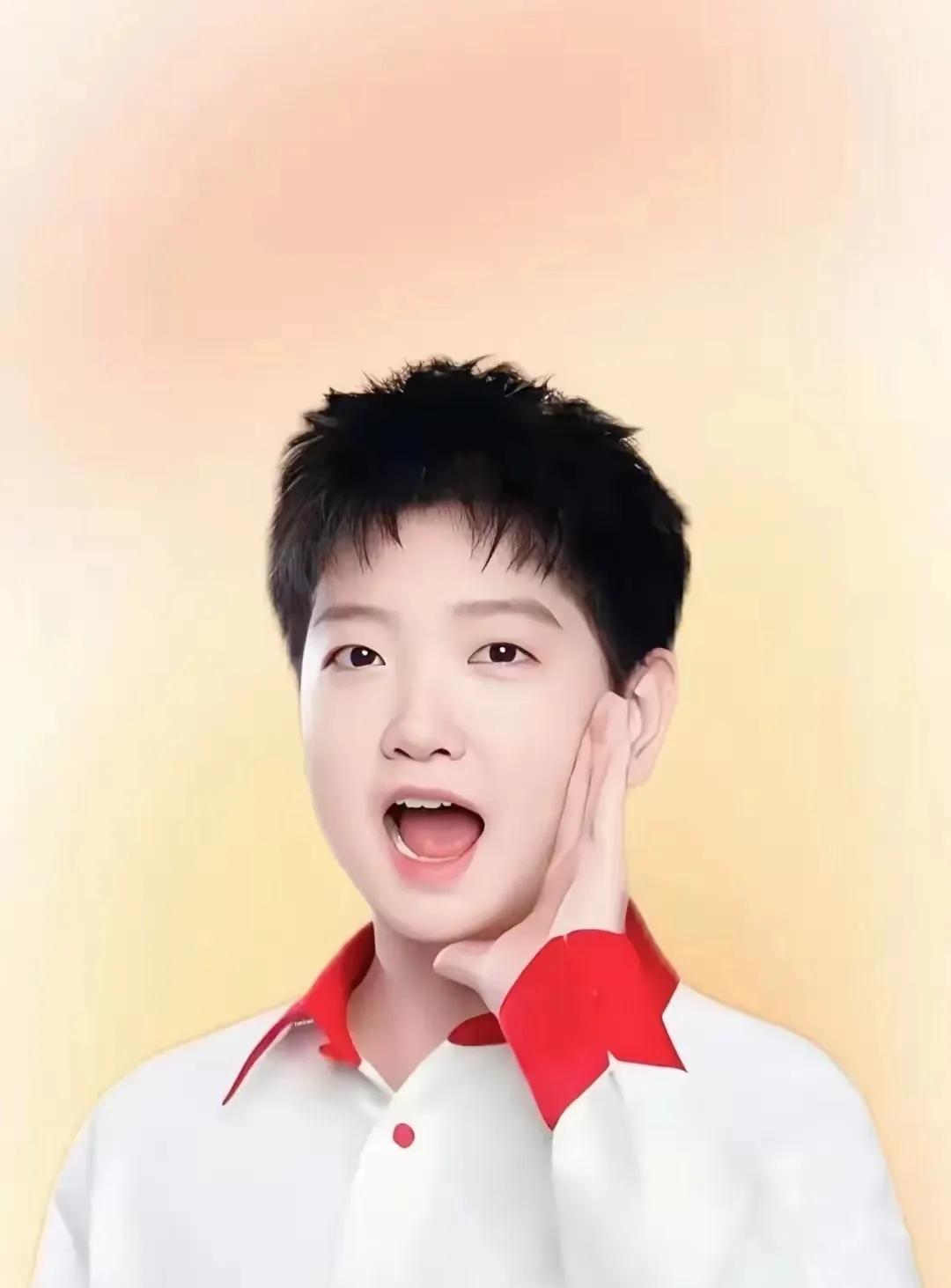 莎莎这组照片太惊艳了！简洁的白色衬衫，领口和袖口那一抹鲜艳的红，给她添上了最灵