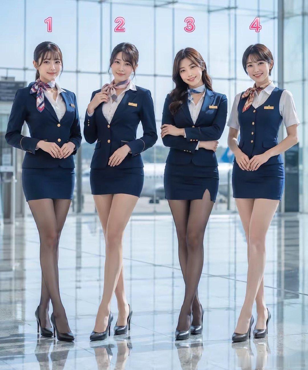 空乘小姐姐💕如果今天这趟航班由你来选，你想和几号一起飞？