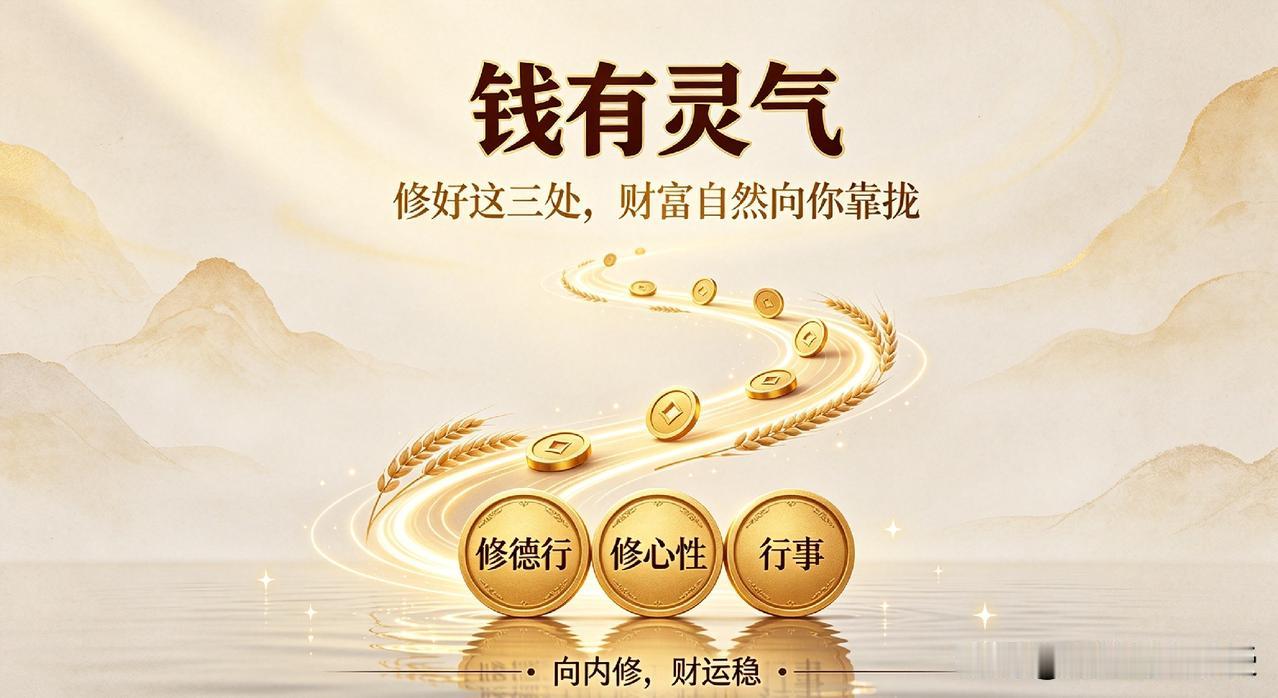 财运差的人，大多不懂：财富从来不用追，靠自修很多人终其一生拼命求财、疯狂攒
