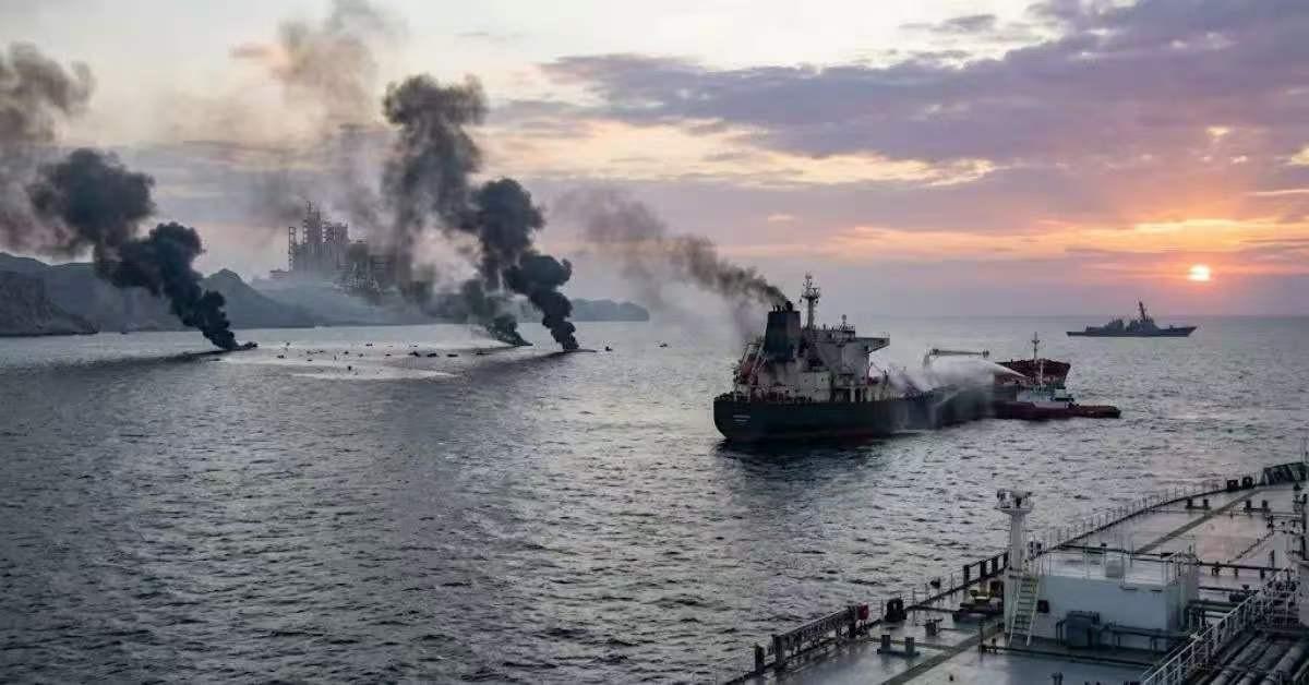 美：别打了！赶紧停火！伊：停火？你炸了我两千个目标的时候，怎么不谈停火？