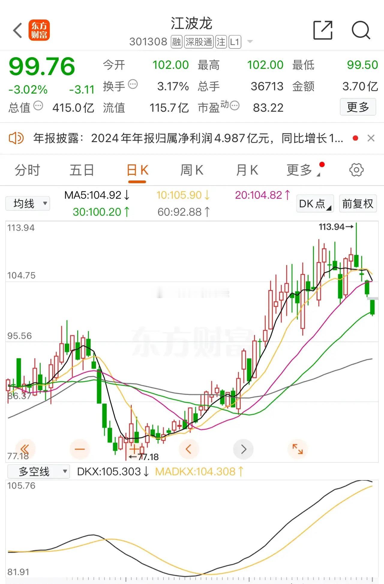 江波龙业绩点评：24年公司实现营收174.64亿元，同比+72.48%，归母净利