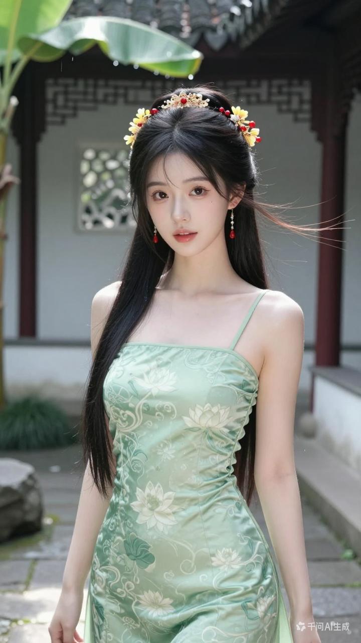 女人最耐看的长相，古风少女那种清新脱俗的模样绝对算一个。现在网红脸泛滥，尖下巴、