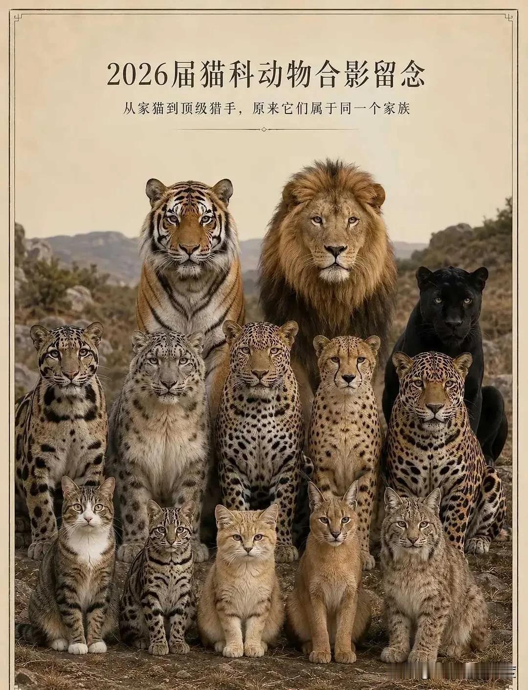同样都是猫科动物，为何偏偏狮子是群居的？就是打架也选择群殴，不像其他猫科动物单打