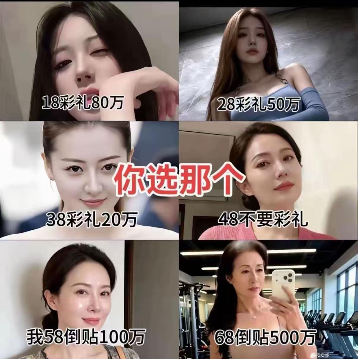 6个美女选择一个结婚，你会选择哪一个？