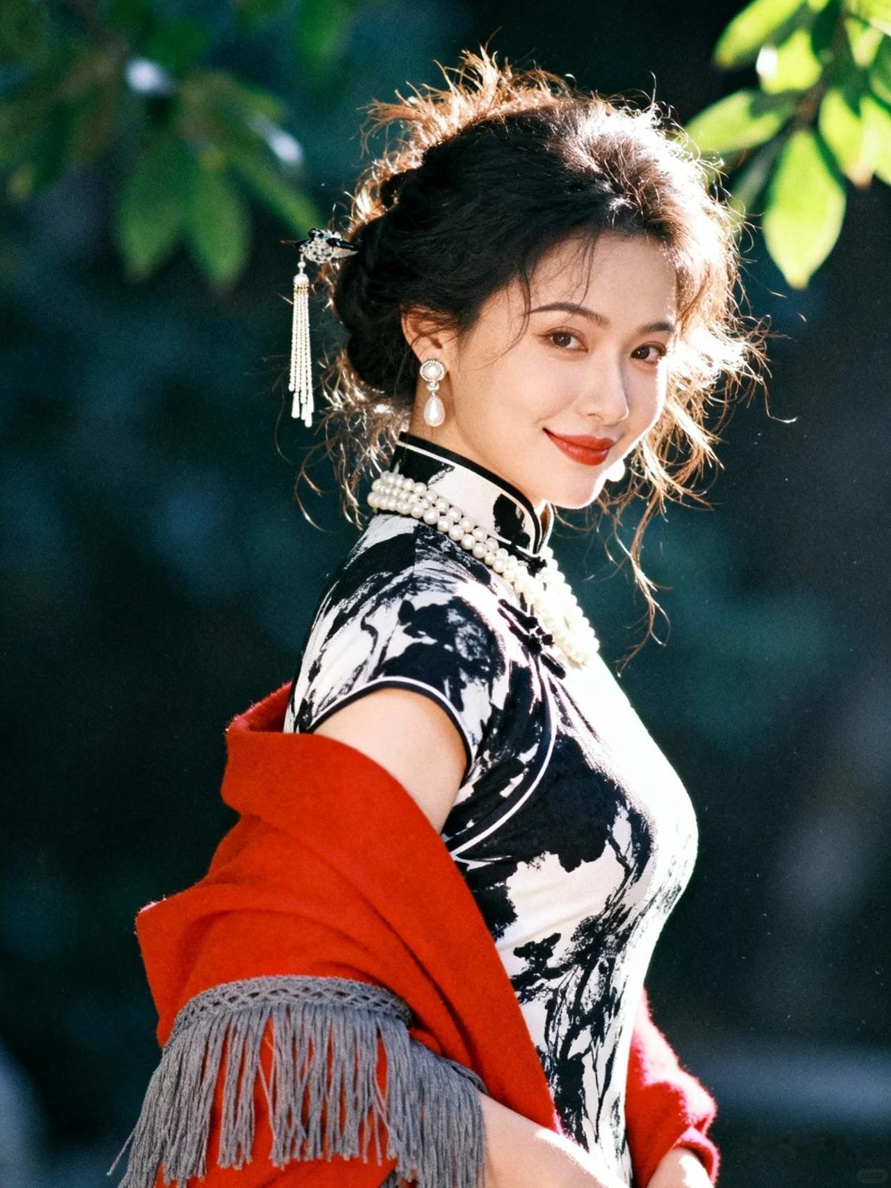 复古旗袍风，优雅气质满满🌸✨