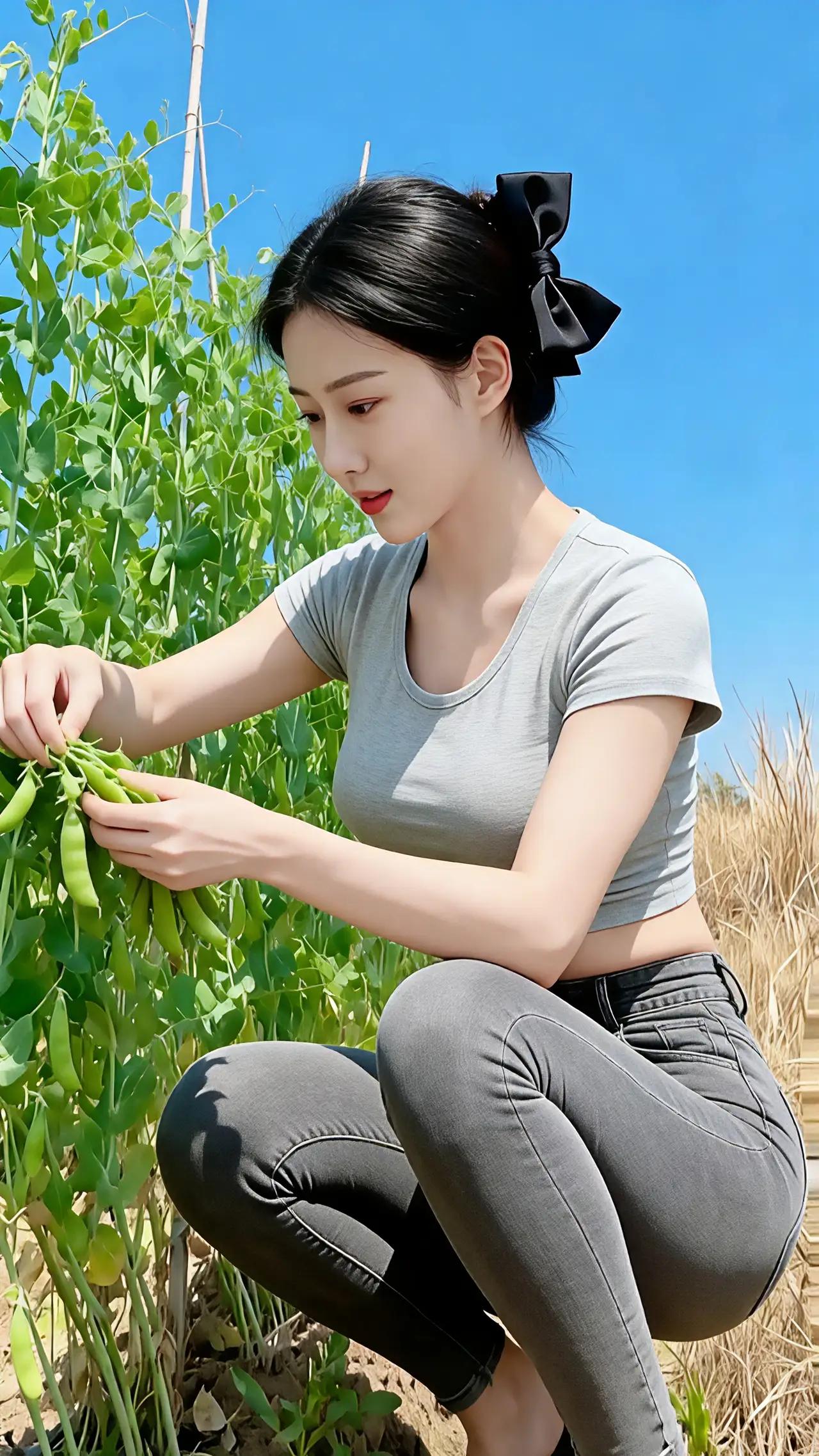 夏日田园风，采摘绿色好时光🌿🌞