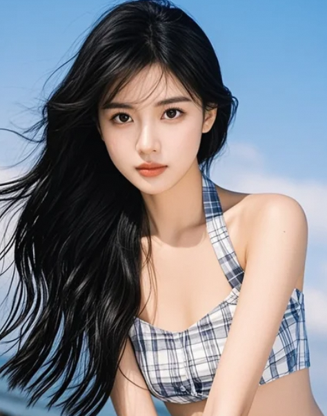 美女一笑，像晨光穿过树隙，洒得心里暖暖的！