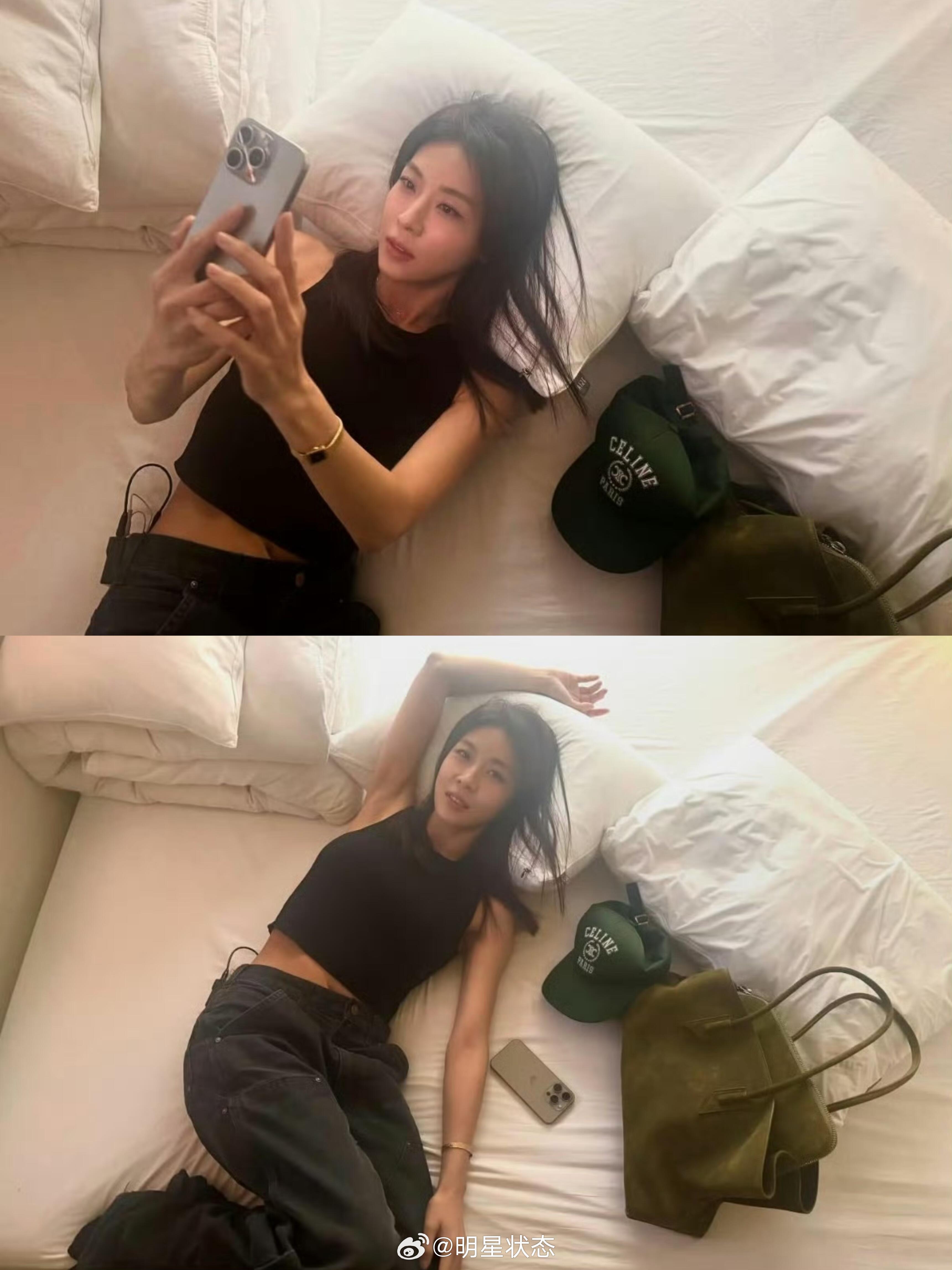 河智苑ins更新，47岁的状态好绝！​​​