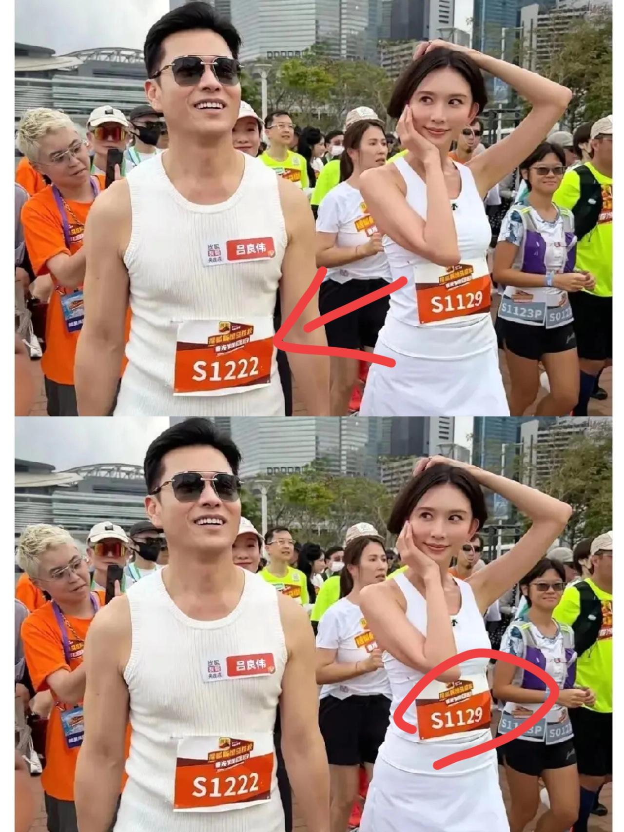 果然还是女人最懂女人，我问闺蜜，香港马拉松上，为什么林志玲用这种眼神看吕良伟啊？