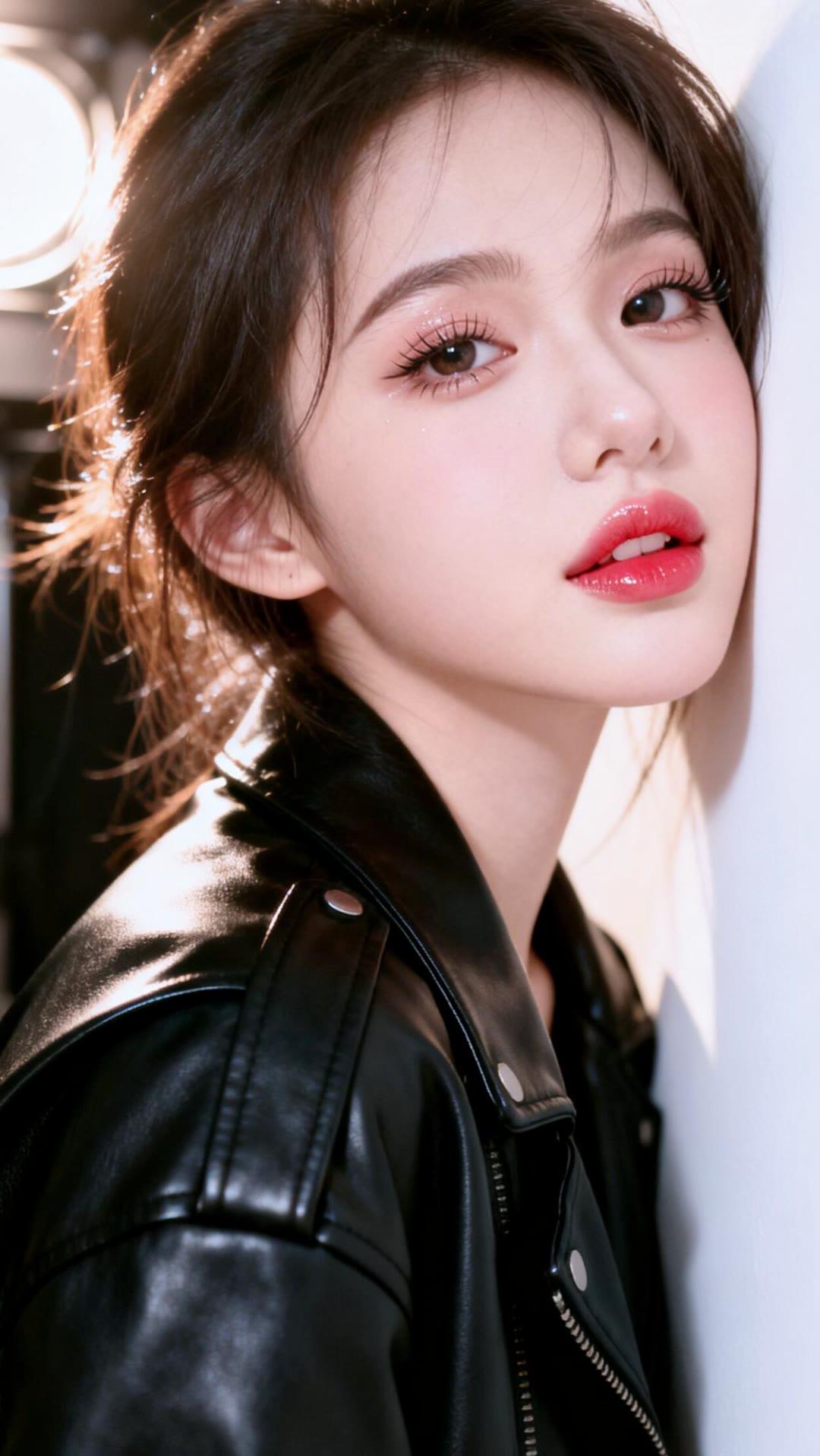 红唇轻启，似有千言。