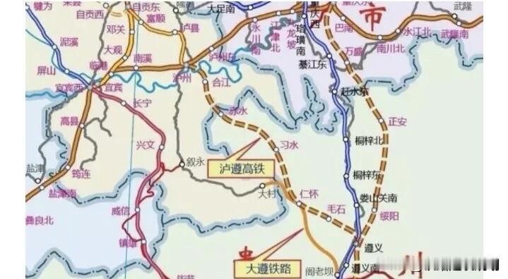 7月21日贵州铁投半年调度会一句“有序推进泸遵铁路预可研”，又把这条悬了十年的线
