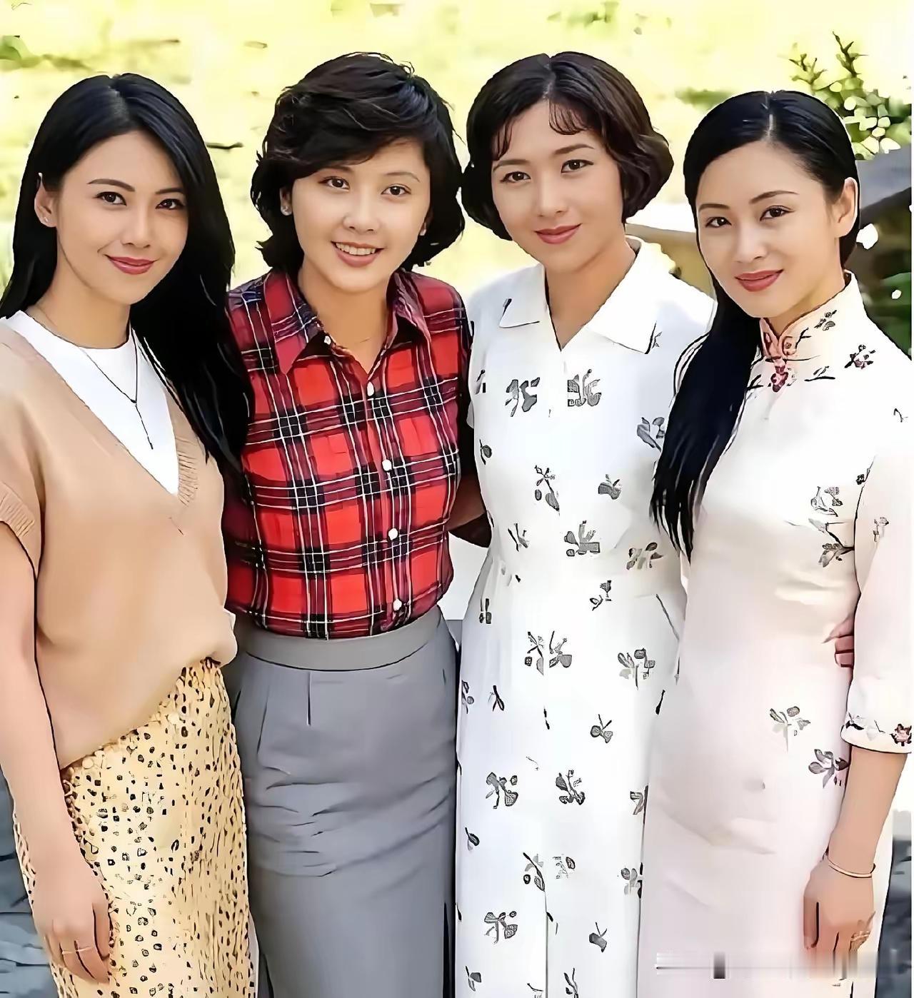 网友真的是有才，把这四个大美女p到一张图上，这样真的是很能让人直观的感受到朱琳的