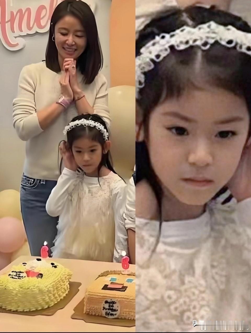 霍建华和林心如女儿小海豚长得没有林心如甜美，但是她偏霍建华这一卦，脸长，五官有