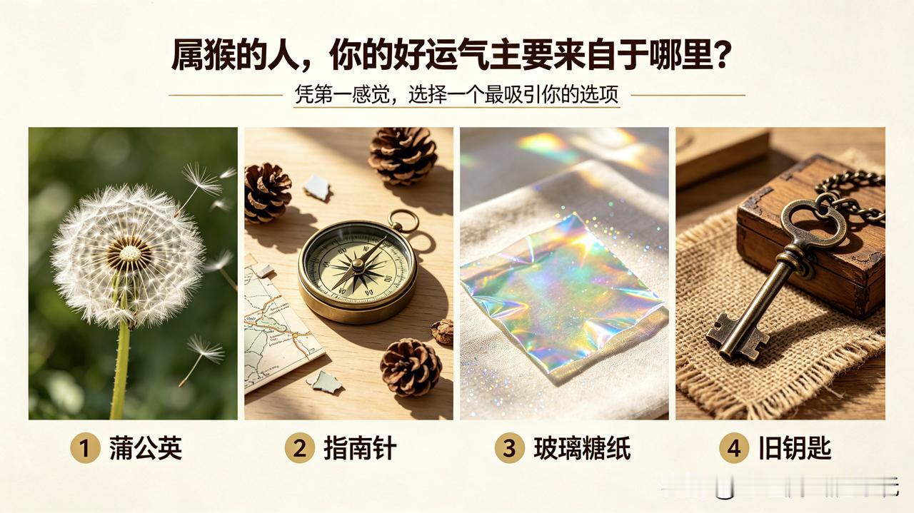 属猴的人看过来！你的好运气主要来自哪里？说真的，谁都想知道自己的好运从哪