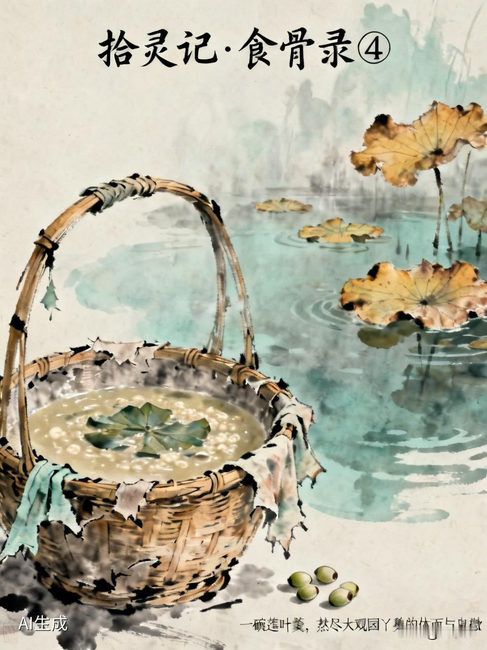 拾灵记·食骨录④｜一碗莲叶羹，熬尽大观园丫鬟的体面与卑微贾母随口一句话，差点