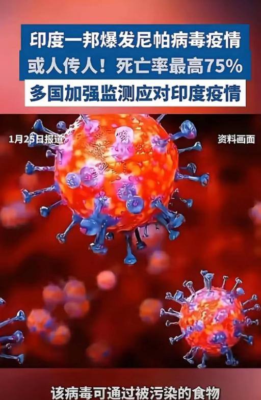 美国刚退群，印度就爆发传染病疫情，死亡率高达75%，没有特效药！近日，印度西