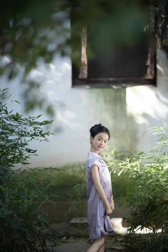 儿童旗袍也可以在乌镇拍啦免费景区