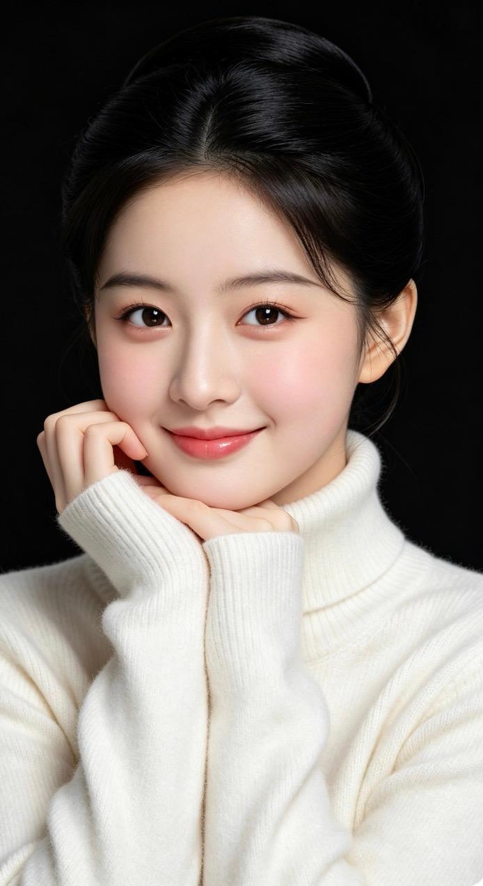 笑靥如花，温婉动人。
