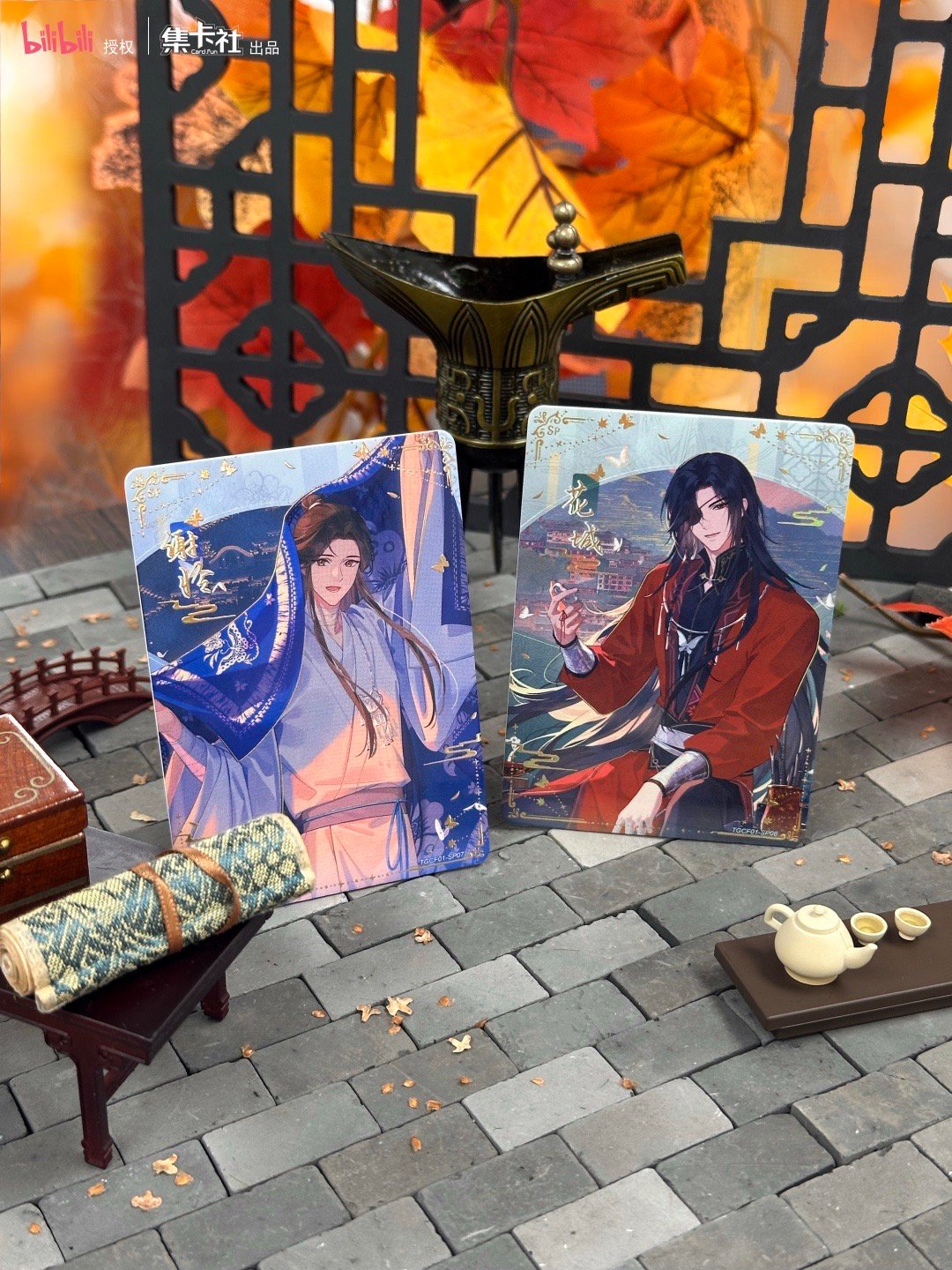 天官赐福我CP的绝美双人卡面金线缠绕命定红线，炫彩流光藏尽相思动画短片这套新