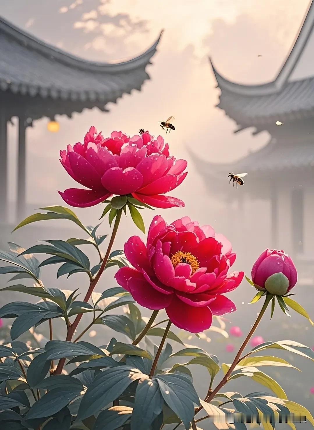 **一、唐代牡丹诗**1.**刘禹锡《赏牡丹》****“唯有牡丹