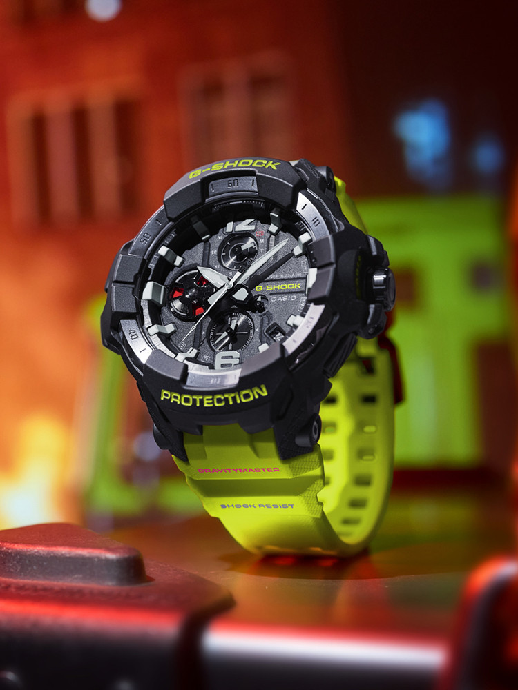 卡西欧G-SHOCK空霸荧光绿户外运动太