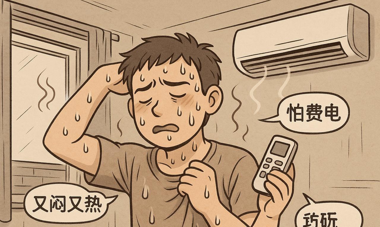 空调是开，还是开，还是开的好？这就是我家里待着的状态，由于不是南北通透的户型，