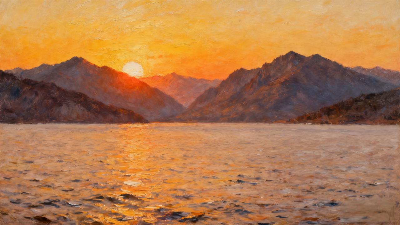 上联：千山迎落日，下联；万水共朝晖。